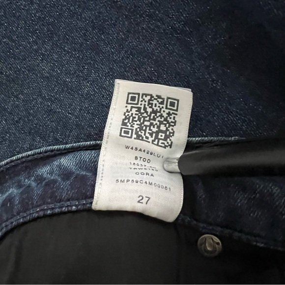 True Religion Patchwork Cora Mid Rise Straight-Size 27 - Picture 9 of 12